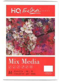HQ A4 Size Mix Media Sketch Pad 30 Sheets 160gsm Thickness  - Image 1