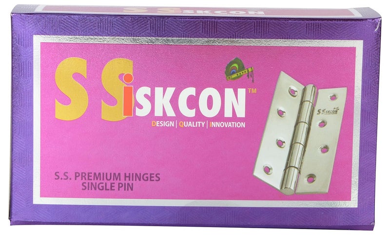 s siskcon design quality innovation ssiskcon 3 x 275mm x 10mm Gauge 17mm Thick Pack of 30 Stainless Steel Heavy Cabinet Door Cut Hinges Premium Lubrication Riveted Head Durability Mirror Polished Finish  - Image 3