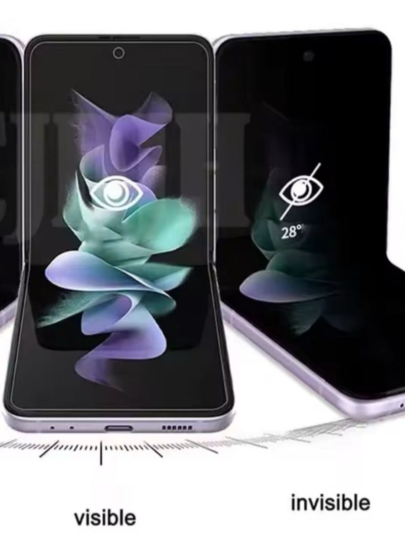 2 Pieces of hydrogel matte screen sticker to protect privacy for Galaxy Z Flip 5G - Image 2
