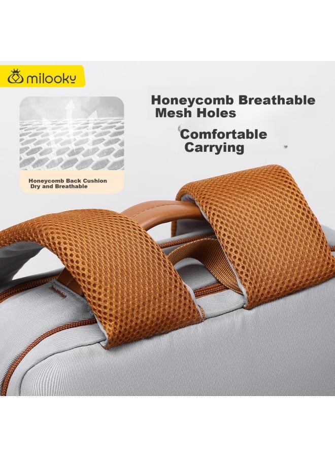Milooky Laptop Backpack Uni Business Travel Large Capacity School Bag 15.6/16 Inch Notebook Bag - Image 4