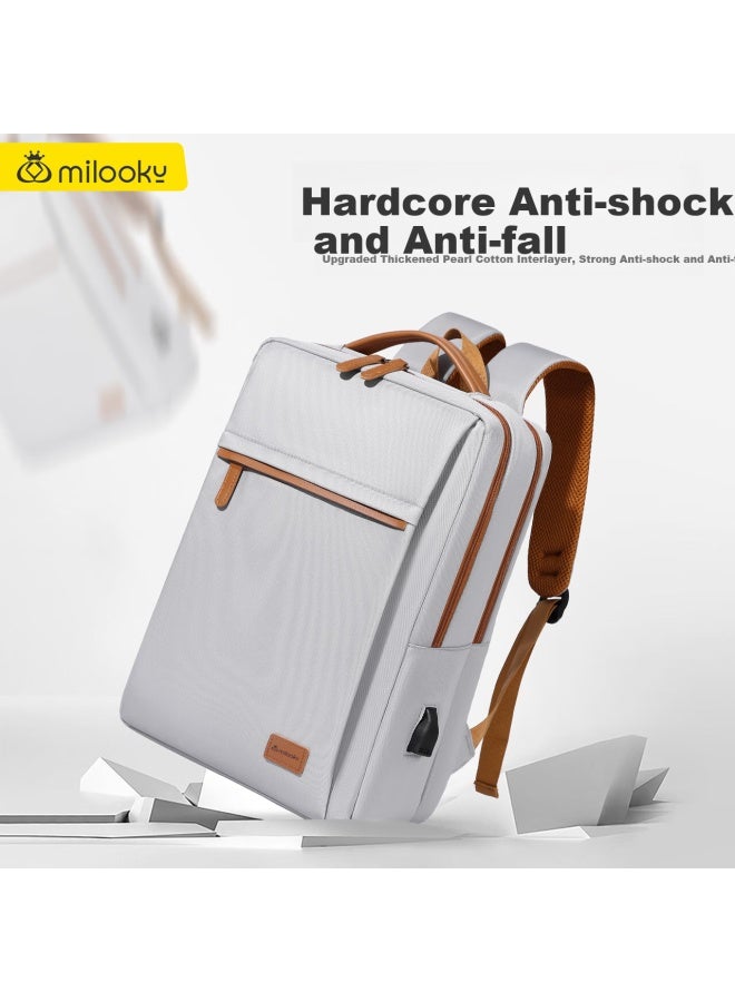 Milooky Laptop Backpack Uni Business Travel Large Capacity School Bag 15.6/16 Inch Notebook Bag - Image 3