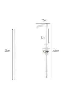 MONIN Syrup Pump For Glass Bottle White  - Image 2