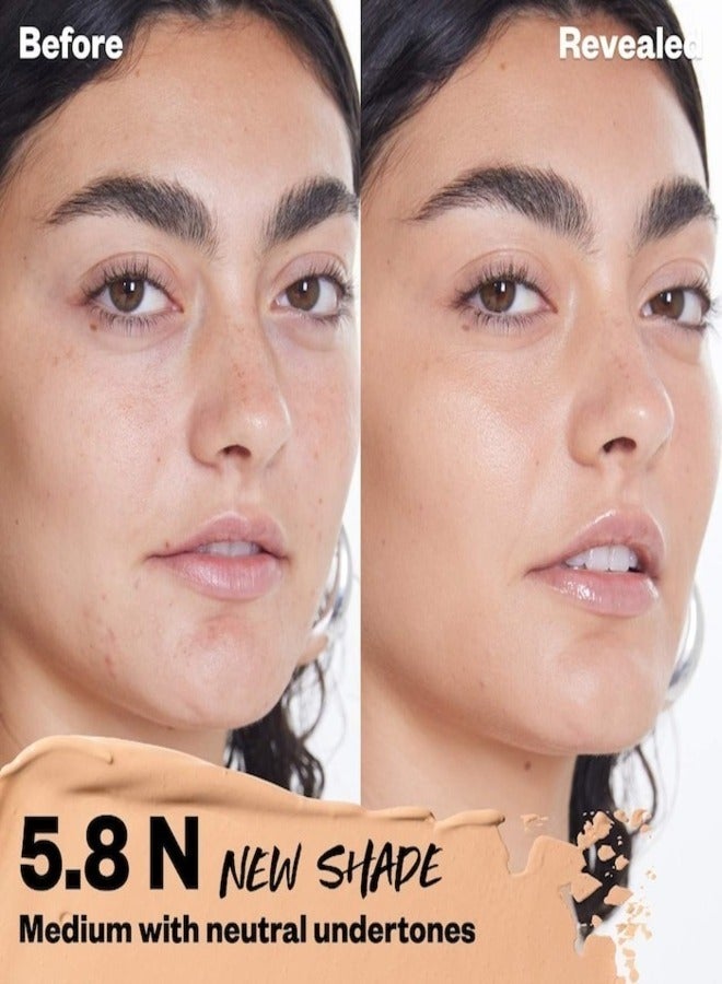 كوساس كوساس ريفيلر كريمي فائق الإشراق مع الكافيين وحمض الهيالورونيك، درجة اللون 5.8 N - متوسط ​​مع درجات لونية محايدة 5 جم - تغطية متوسطة إلى كاملة - Image 2