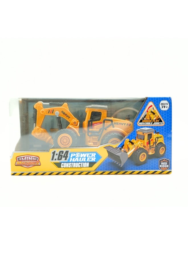 Mini Machines حفار دوار قابل للتحريك - رافعة الطاقة عن بُعد | مقياس 1:64 | 4 قنوات | العمر 3 سنوات وما فوق - Image 2