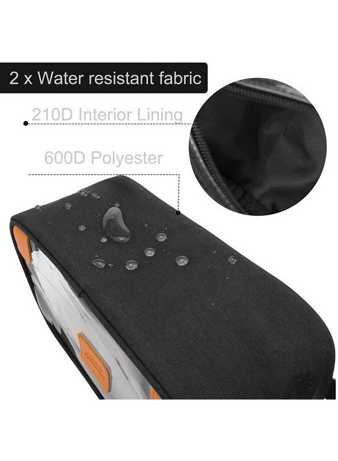 Lermende Mens Clear Toiletry Bag for Traveling, Large Toiletry Bag for Men. Hanging Clear Dopp Kit/Men Travel kit/Clear Men Bag/Unisex Bathroom Travel Bag for Mens(Black) - Image 4