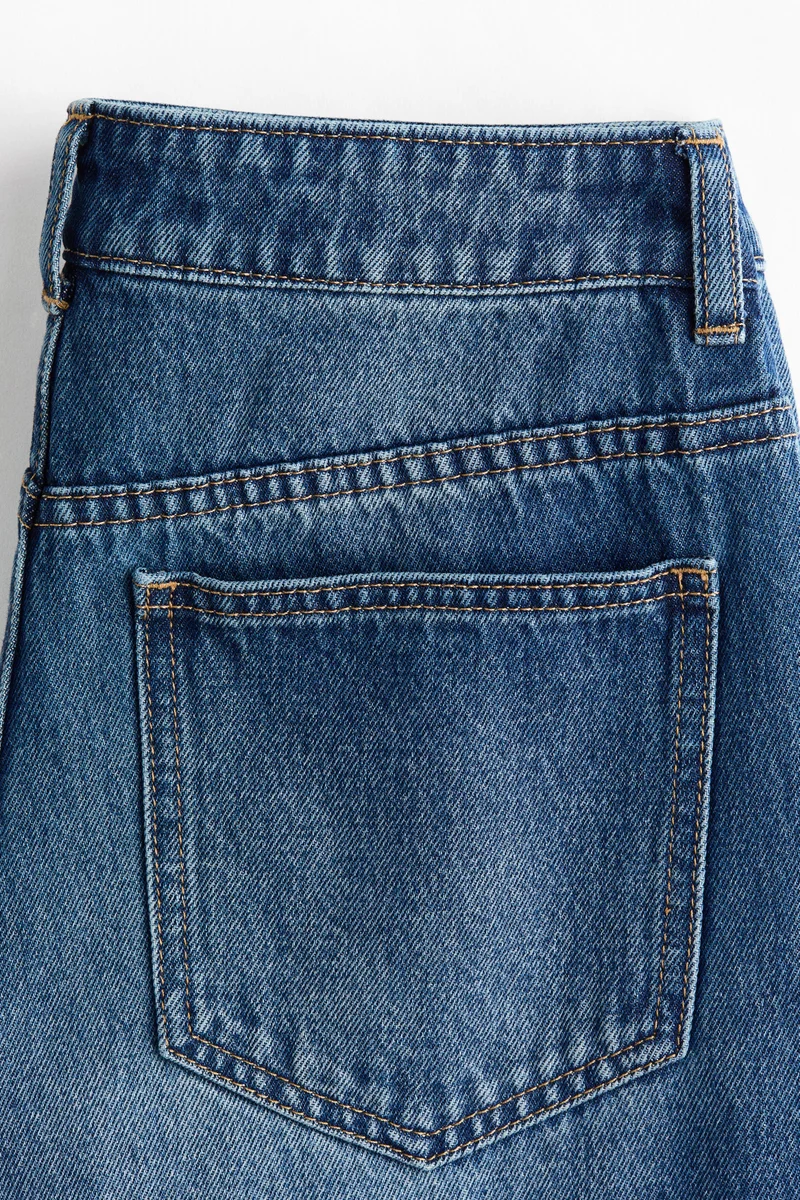 H&M  Barrel High Waist Ankle Jeans for Women | Best Price UAE