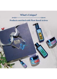 Blue Nectar Bestsellers Gift Set For Women & Men Kumkumadi Face Serum Anti Aging Cream Hair Oil Face Wash & Scrub Gift Box For Birthday Anniversary & Special Occasions For All Skin Types  - Image 5