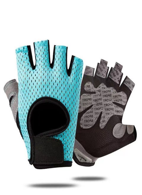 Mountaineering Running  Fitness Wrist Guards Biking Half Finger Weightlifting Non slip  Breathable Gloves for Men and Women