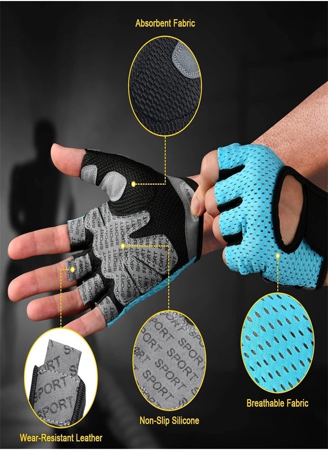Arabest - Mountaineering Running  Fitness Wrist Guards Biking Half Finger Weightlifting Non slip  Breathable Gloves for Men and Women - Image 1