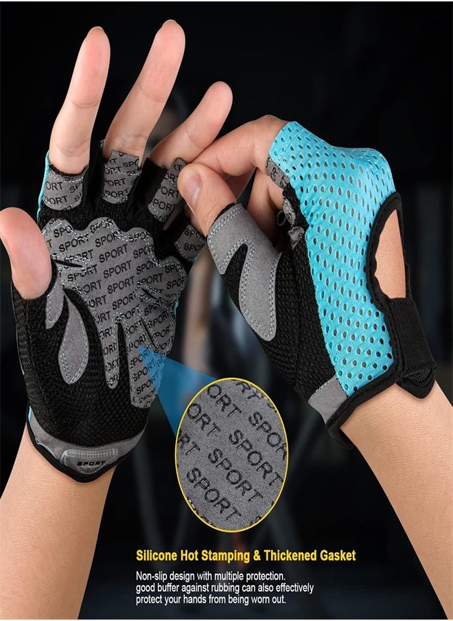 Arabest - Mountaineering Running  Fitness Wrist Guards Biking Half Finger Weightlifting Non slip  Breathable Gloves for Men and Women - Image 1