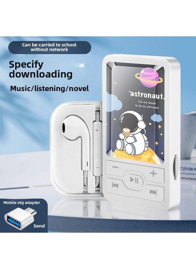 Students Special Listening Artifact Mp3 Walkman High School Students Boys And Girls Mini Portable Sports Music Player-Body Color:A1 Cole Duck-Memory Capacity:No External Noise 128 Can Save 20,000 Songs + 4-piece Set  - Image 3