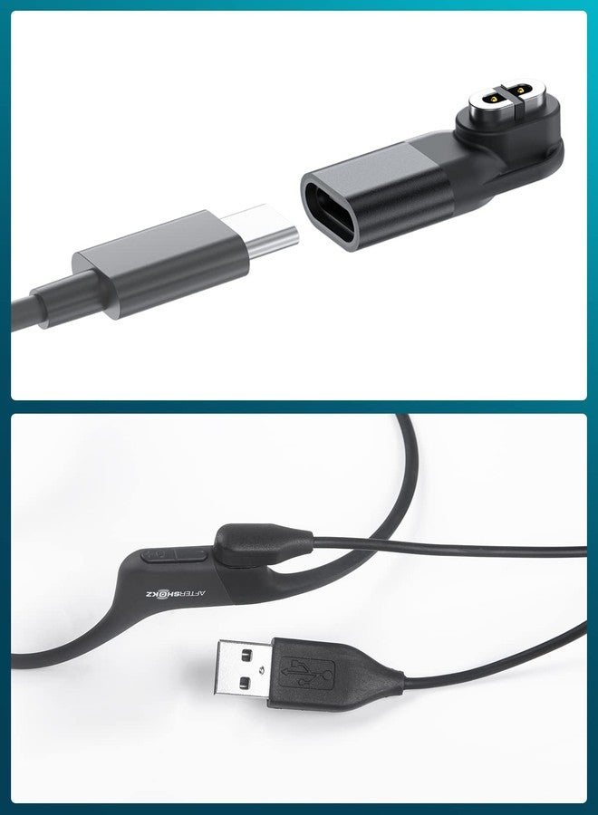 seynli USB C Adapter & Charging Cable for Aftershokz Headphones, Compatible with Shokz Aeropex, Open Run, OpenRun Pro, OpenRun mini, OpenComm 2/UC, for Aftershokz Charging Cable, 4-Pack - Image 4