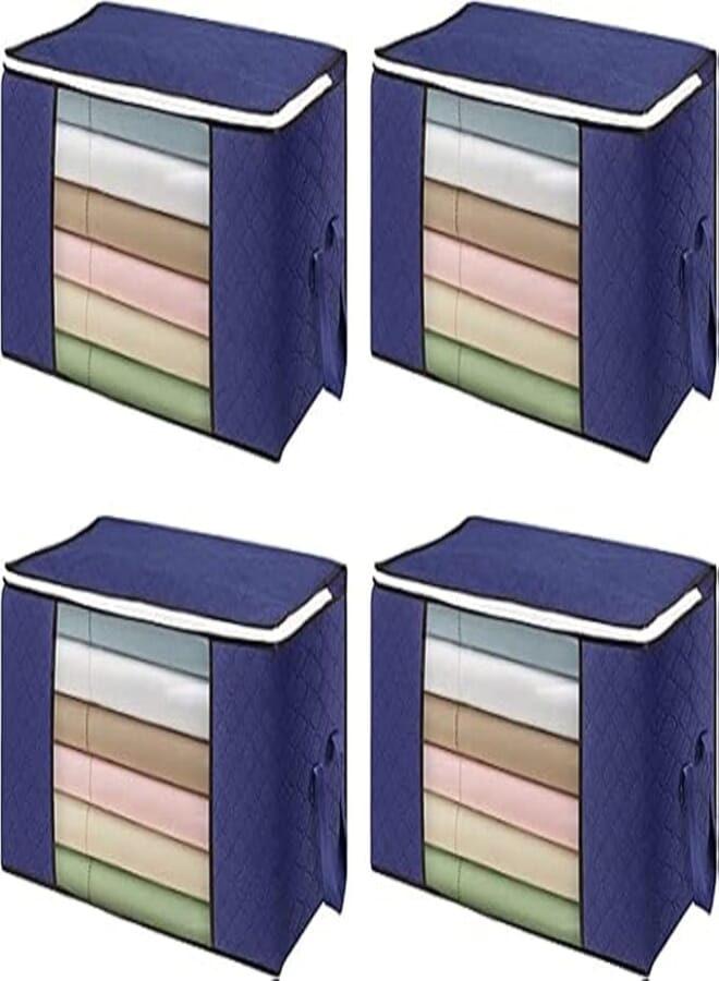 Foldable Storage Clothes Bag, Pack of 4, 84L