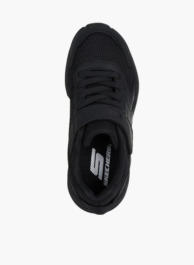 سكيتشرز Kids Microspec Tread Hook & Loop Sneakers - 404115L-Bbk-Cp