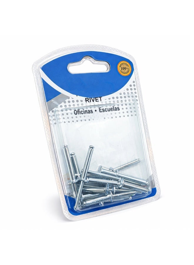 فرسا مارتس براشيم ألمنيوم (Pop Rivets) مقاس 4×20 ملم - 12 قطعة | جسم ألمنيوم مع مسمار فولاذي، براشيم عمياء لربط المعادن والصفيح، متينة ومقاومة للصدأ وتوفر تثبيتاً قوياً في الإمارات - Image 3
