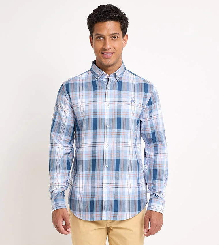 BEVERLY HILLS POLO CLUB Logo Embroidered Long Sleeves Shirt