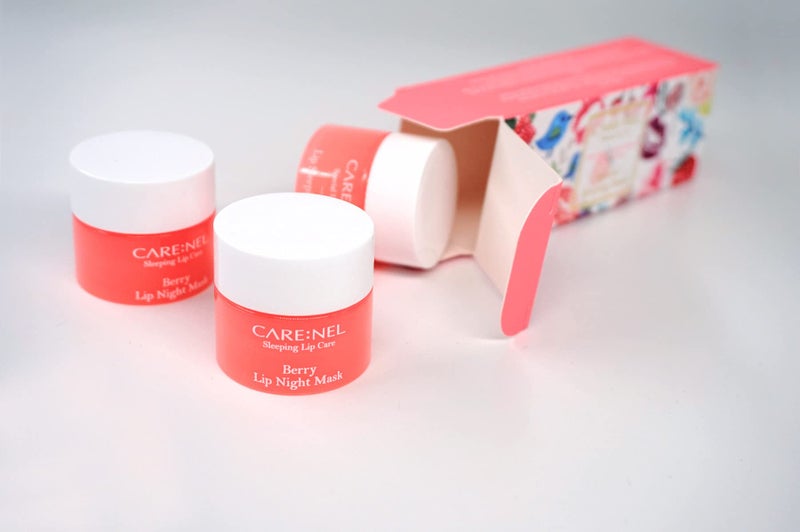CARENEL Lip Sleeping Mask 5g (Berry 3Set) - Moisturizer for Dry Lips - Overnight Treatments Balm, Day and Night Repair Gloss, Scrubs Exfoliator - Image 4