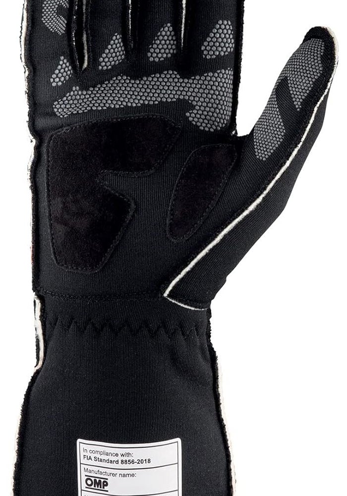 OMP قفازات سباق OMP Tecnica، سوداء | صفراء، مقاس S [US 9] - Image 3