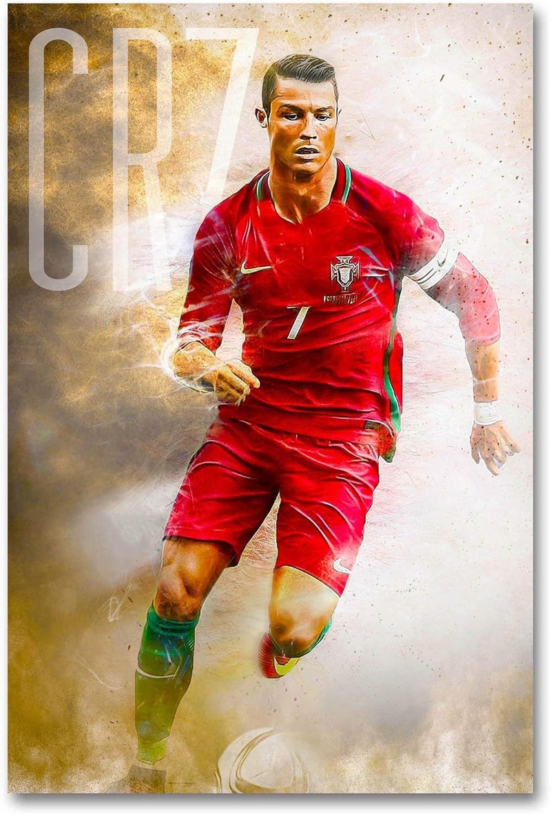 ARS Cristiano Ronaldo Poster Cr7  Wall Posters | Portugal | Cristiano Ronaldo | Football | Sports Posters | Bedroom Decor Posters For Room, Boys Room, Office Living Room Bedroom Gifting, No Framed - Size Available