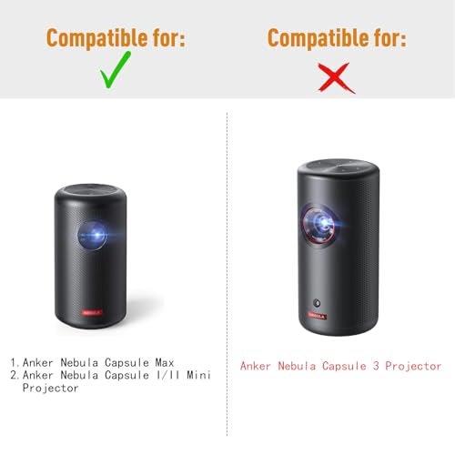XANAD Hard Case for Anker Nebula Capsule Max/Anker Nebula Capsule/Anker Nebula Capsule II Smart Mini Portable Projector - Storage Protective Travel Carrying Bag - Image 2