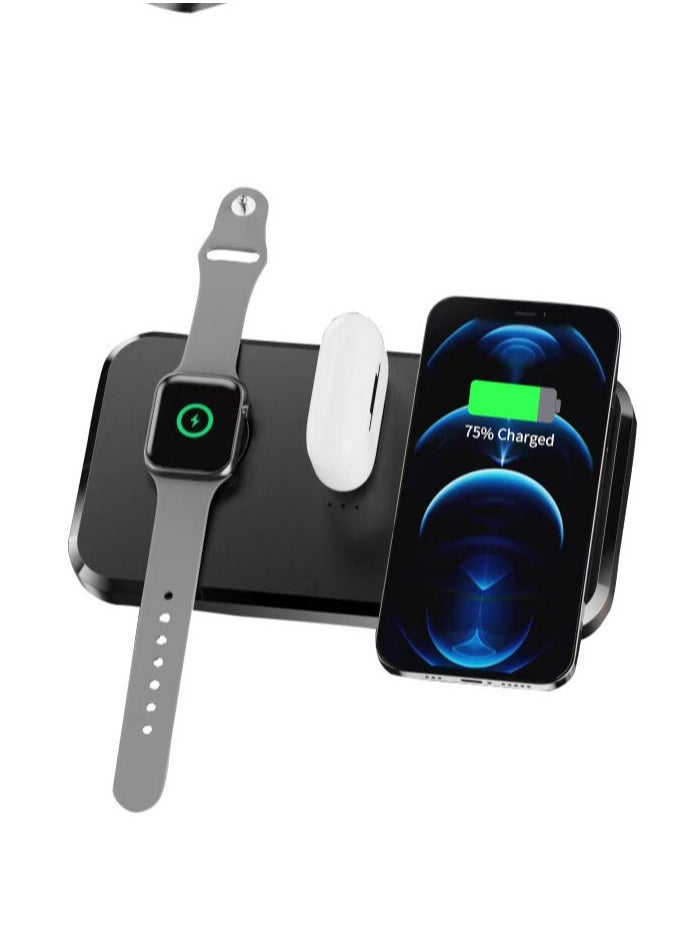 Generic 3-in-1 Wireless Charger Dock for Apple iPhone/Watch/Air Pods  - Image 1