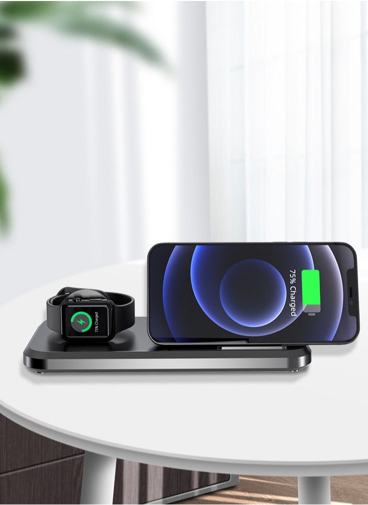 Generic 3-in-1 Wireless Charger Dock for Apple iPhone/Watch/Air Pods  - Image 4