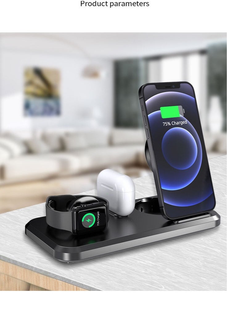 Generic 3-in-1 Wireless Charger Dock for Apple iPhone/Watch/Air Pods  - Image 3