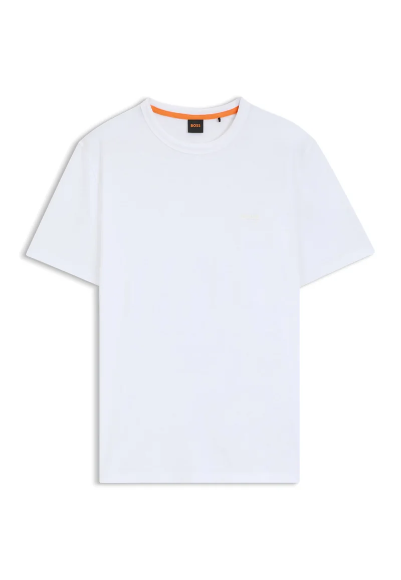 BOSS Regular-fit T-shirt in slub cotton with logo detail