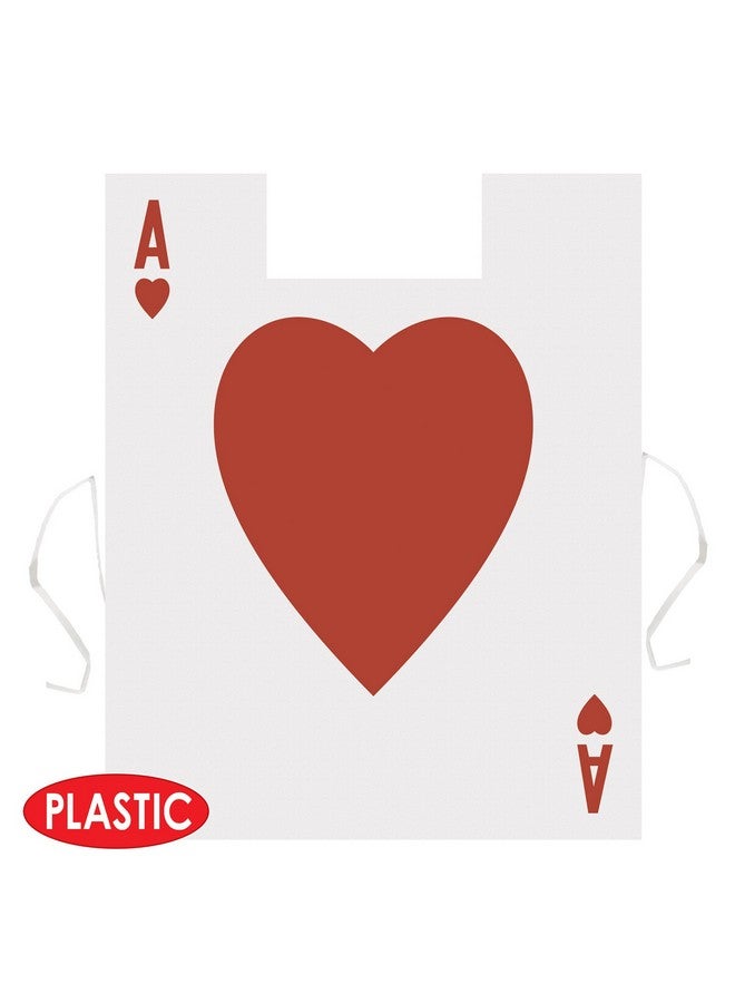 Beistle Beistle 60042, 3 Piece Plastic Card Suit Vests, One Size, Red/White - Image 4