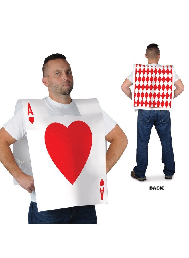 Beistle Beistle 60042, 3 Piece Plastic Card Suit Vests, One Size, Red/White - Image 2