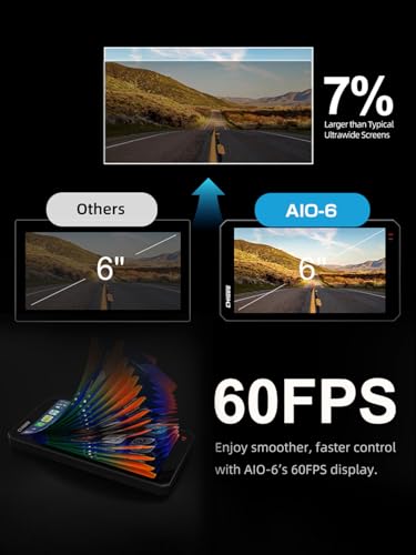 CHIGEE AIO-6 LTE 4G Motorcycle GPS Navigation with 6 inch Display, Smart Geo-Fence Security,SOS,2000nits,Motorcycle Carplay Android Auto, Real-time alerts, Electronic Fence, IP69 Waterproof - Image 4