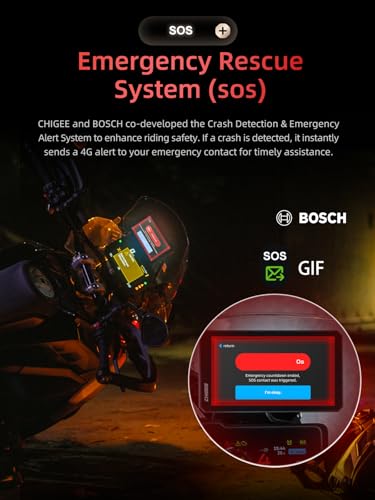 CHIGEE AIO-6 LTE 4G Motorcycle GPS Navigation with 6 inch Display, Smart Geo-Fence Security,SOS,2000nits,Motorcycle Carplay Android Auto, Real-time alerts, Electronic Fence, IP69 Waterproof - Image 2