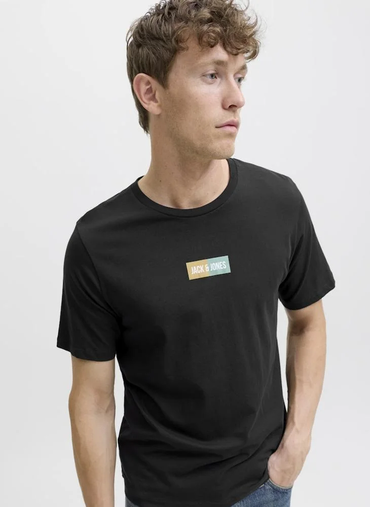 JACK & JONES Logo Regular Fit Crew Neck T-Shirt