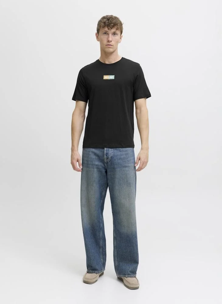 JACK & JONES Logo Regular Fit Crew Neck T-Shirt