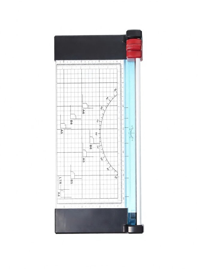 A4 Rotary Paper Trimmer Multi-Functional Paper Photo Cutter with 12 Sheets Cutting Capacity 12.2 Inch Cut Length for Craft Paper Photo Scrapbook School Office Studio Supply - Image 1