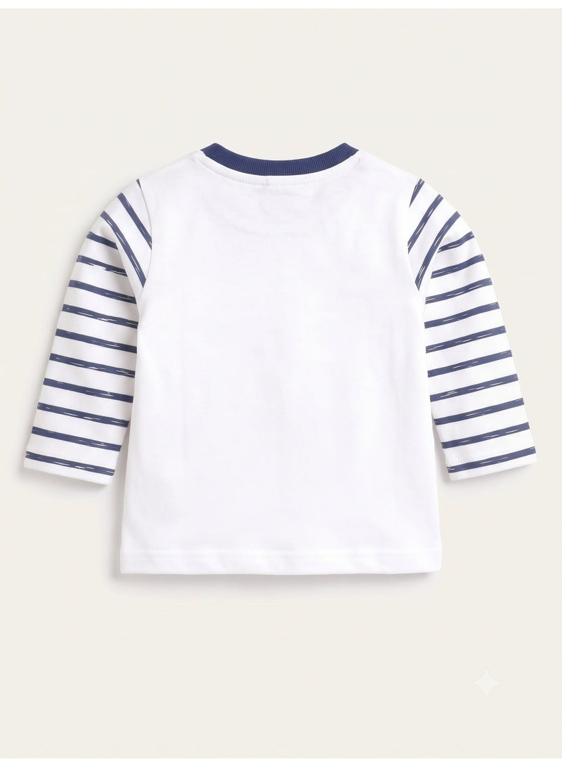 Baby Go Regular Fit Cotton Track Set for Kids - Navy - Image 5