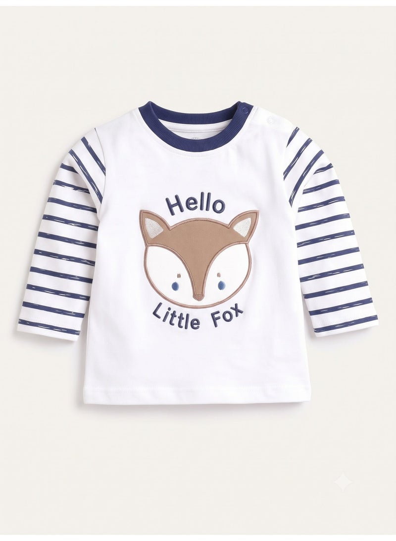 Baby Go Regular Fit Cotton Track Set for Kids - Navy - Image 2