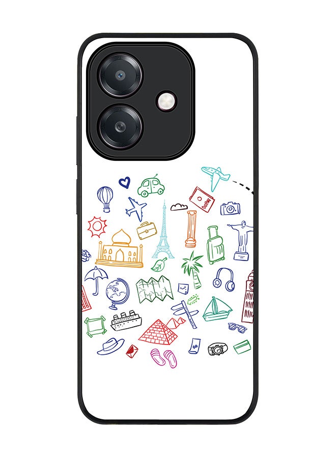 Stylizedd For Oppo A5i Case,Slim fit Camera Protection, Shockproof Thin Phone cover  - Traveler