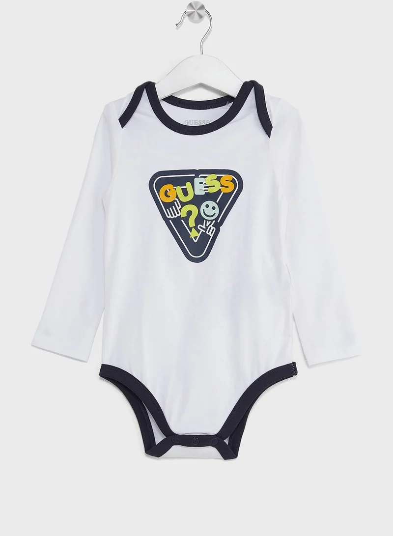 GUESS Infant Hoodie, Bodysuit & Pants Set