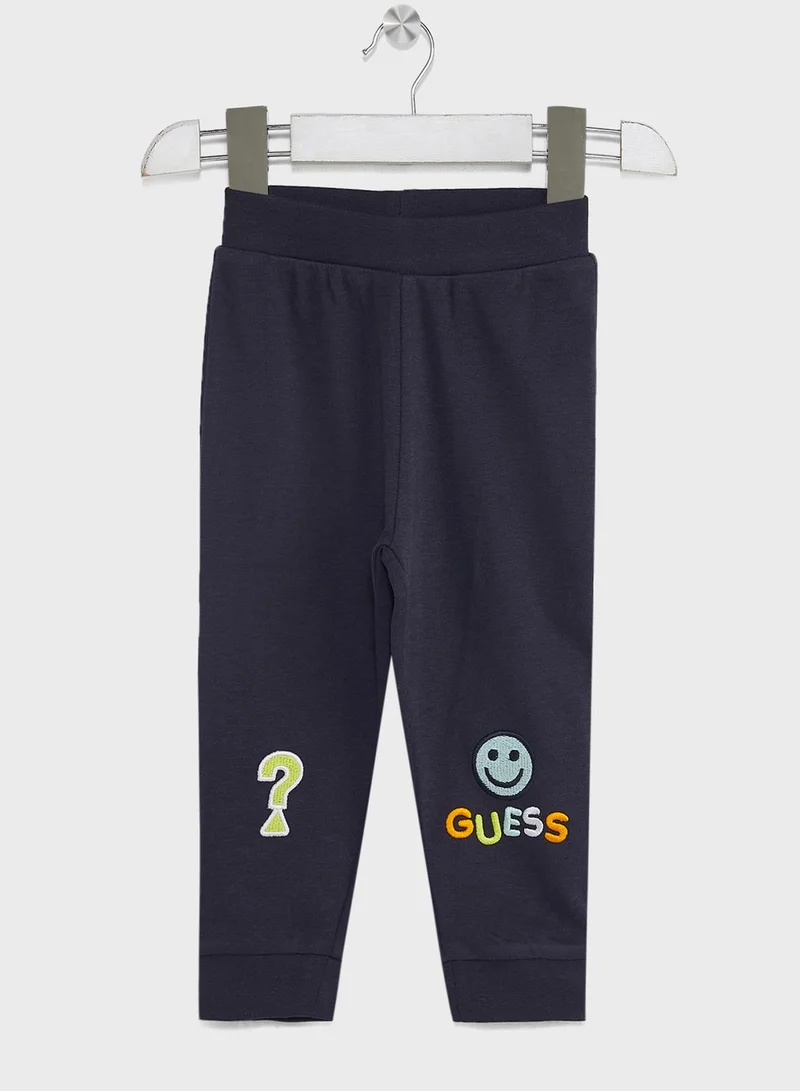 GUESS Infant Hoodie, Bodysuit & Pants Set
