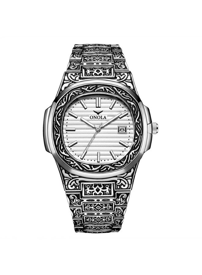 Men's Alloy Analog Wrist Watch J4227-7-KM - 42 mm -