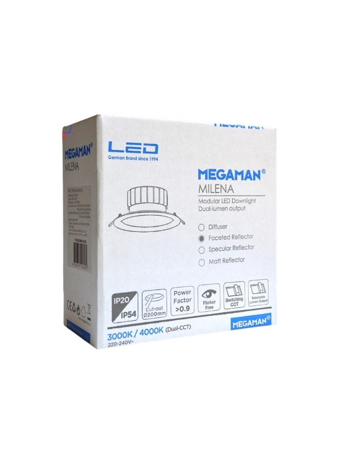 Megaman Dual LED Downlight 18W/23W - Warm White(3000K)/Cool White(4000K) - Image 5