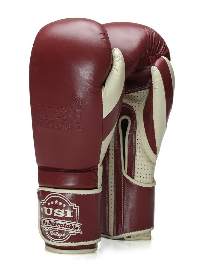 USI UNIVERSAL 609VM Boxing Gloves, Sparing Gloves, Boxing Gloves for Men, Top Grain Hide Leather, Moulded Single Piece Foam Padding, Wrap Around Wrist Closure (Size 16oz) - Image 1