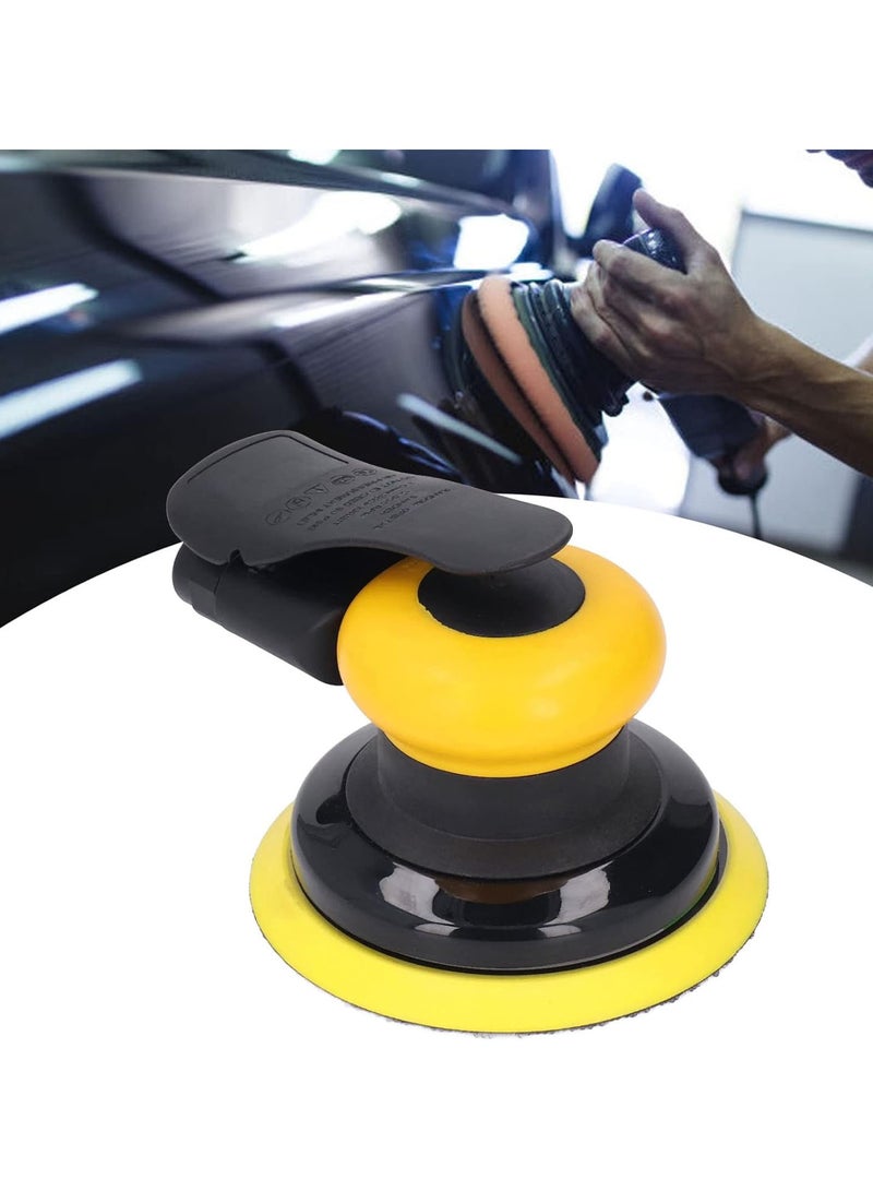 جي جوت صنفرة هوائية، صنفرة هوائية، 12000 دورة في الدقيقة، تلميع سريع، صنفرة هوائية عشوائية مدارية محمولة باليد، آلة صنفرة مع مفتاح ربط لأعمال النجارة، صنفرة المعادن، الطحن، التلميع - Image 5