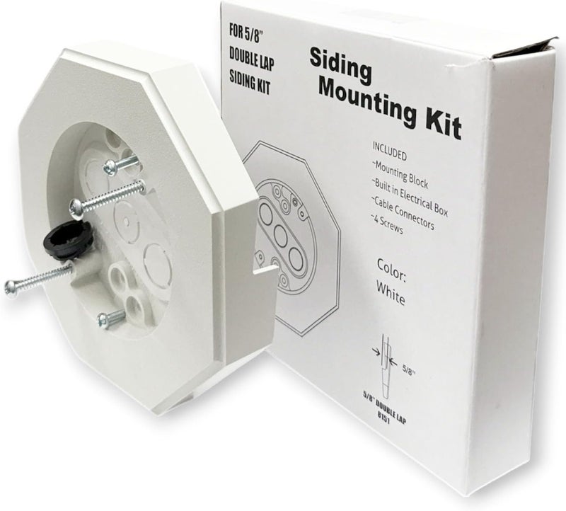 iMBAPrice IMBA81511 Vinyl Siding Lamp Mounting Kit for 58 Inch Outdoor Siding Lap with Builtin Electrical Box 1Pack - Image 2