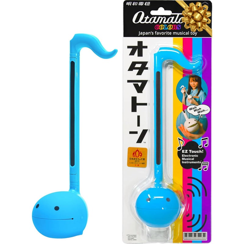 Otamatone أوتاماتون آلة موسيقية إلكترونية يابانية محمولة من استوديو مايو دينكي، حائزة على جوائز، هدية تعليمية ممتعة للأطفال والمراهقين والبالغين - أزرق - Image 1
