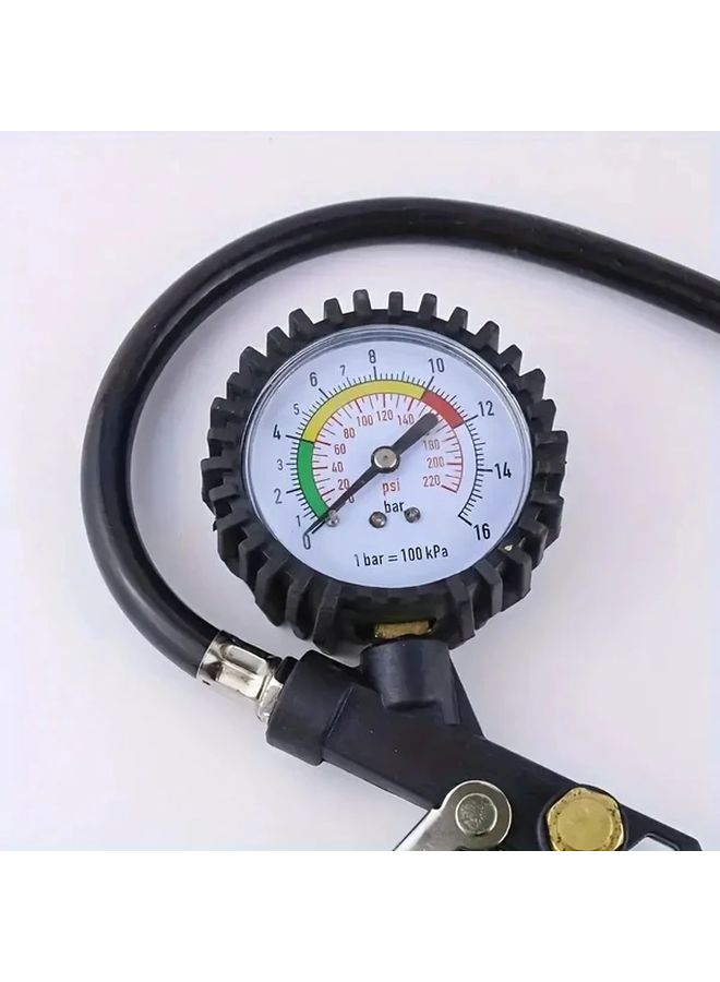 Industrial Grade Pneumatic Tool Kit With Barometer And 236 Inch Hose - Image 4