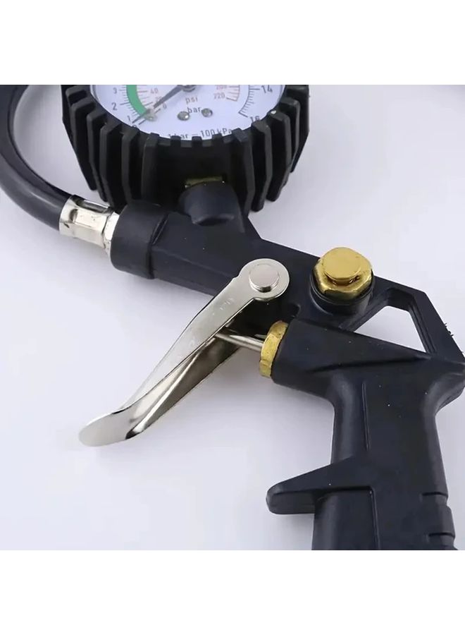 Industrial Grade Pneumatic Tool Kit With Barometer And 236 Inch Hose - Image 5