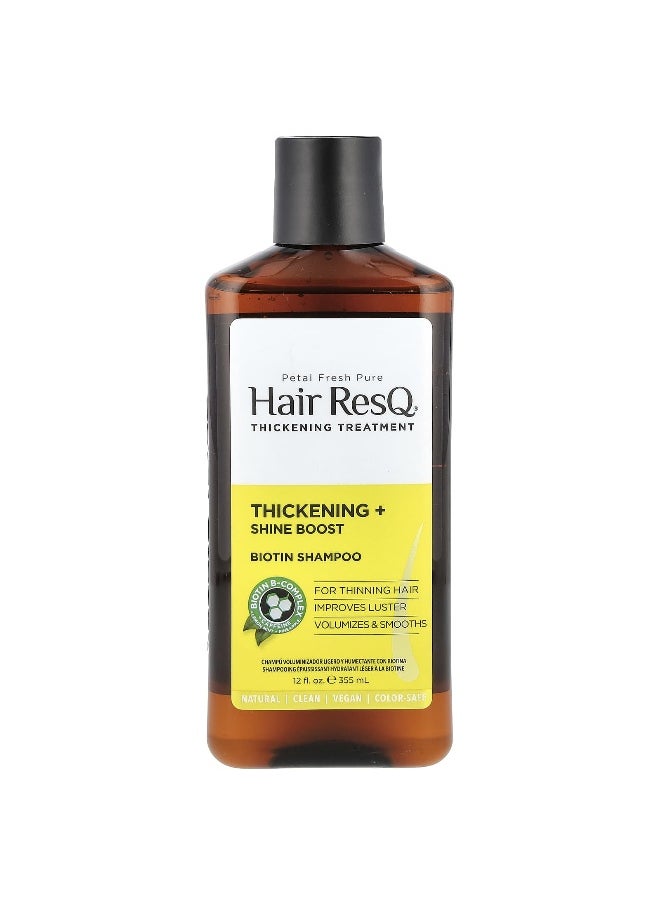 Petal fresh - Petal Fresh, Hair ResQ®, Biotin Shampoo, Thickening + Shine Boost, 12 fl oz (355 ml) - Image 1