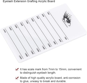 ZJchao Eyelash extension pad acrylic hand board eyelash support graft eyelash spacer false eyelash tray for false eyelash grafting 715mm - Image 4